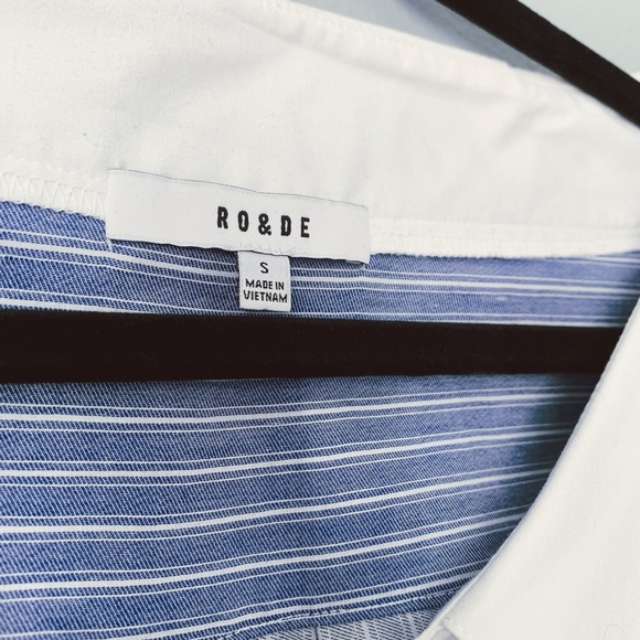 Oversized Off the Shoulder Button-up Top - Picture 5 of 6